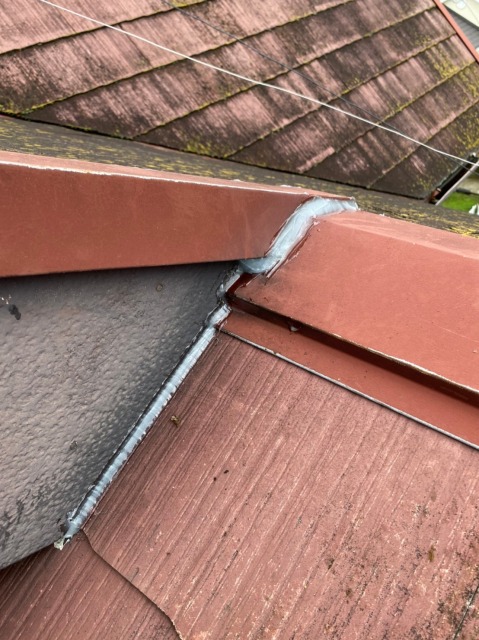 コーキングをした屋根